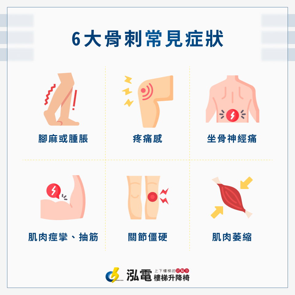6 大常見長骨刺症狀