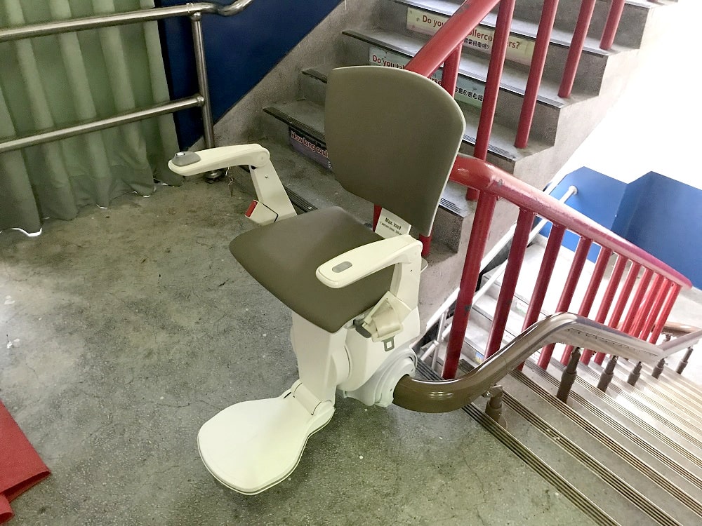 竹東國民小學樓梯升降椅安裝